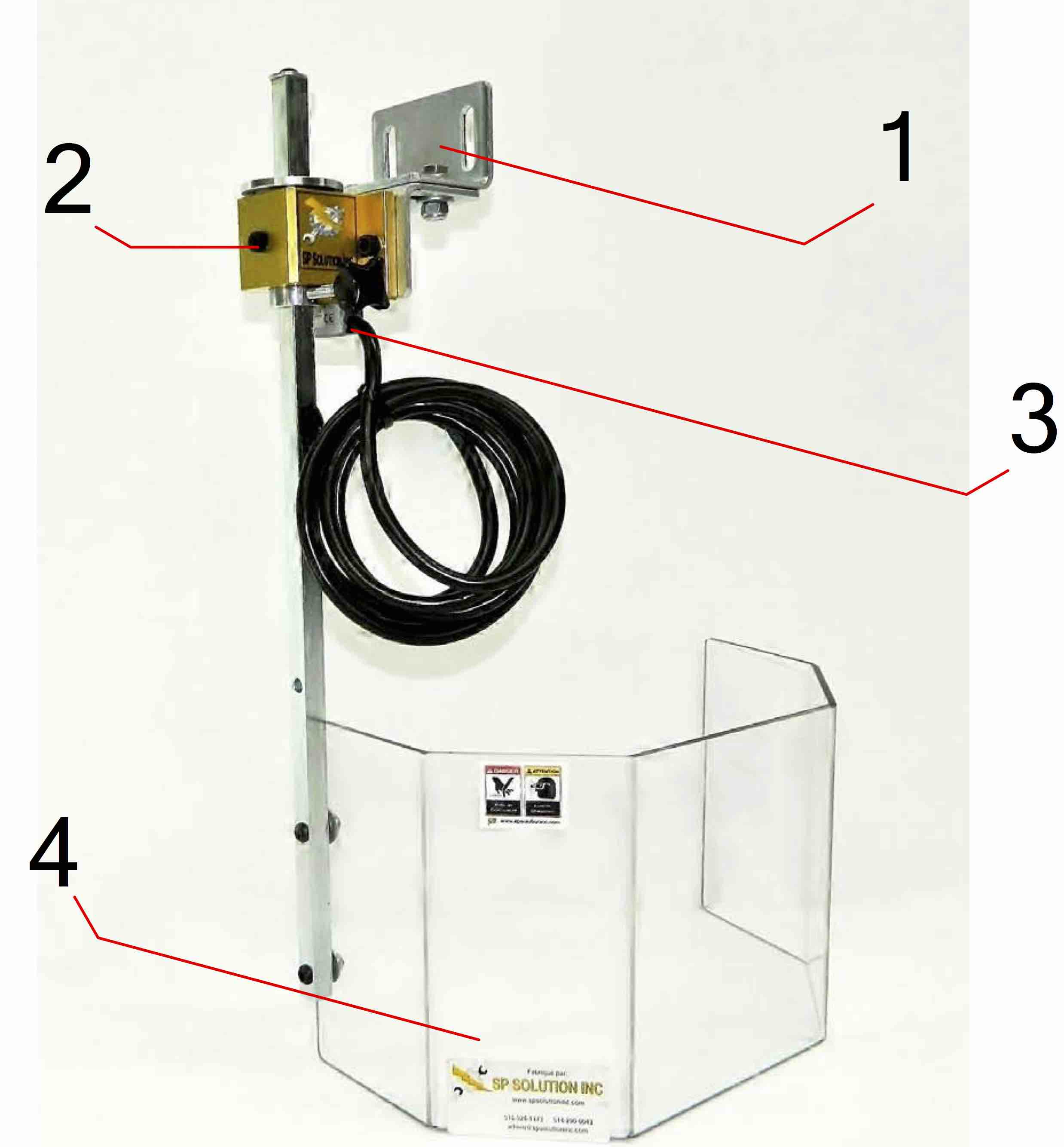 SP-PE1 : Protecteur pour perceuse pivotant avec interrupteur